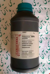 Potassium acetate ERBApharm - According to pharmacopoeia : BP-Ph.Eur. 1 kg  Pharmaceutical Application: ERBApharm - According to pharmacopoeia : BP-Ph.Eur.  Product Sku 358907   Linear Formula	CH3COOK Application	ERBApharm - According to pharmacopoeia : BP-Ph.Eur. Cas-N	127-08-2 Molecule	Potassium acetate Packaging	Plastic bottle Sales Unit	EA CAS-N	127-08-2 LINEAR FORMULA	CH3COOK SIZE	1 kg PACKAGING	Plastic bottle SALES UNIT	EA
