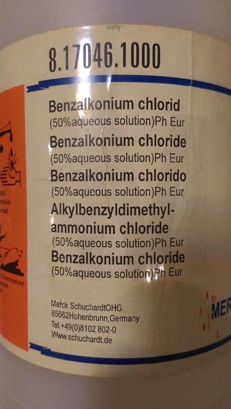 بنزالکونیوم کلراید 50% مرک با کد 817046, Benzalkonium chloride (50% aqueous solution) Ph Eur