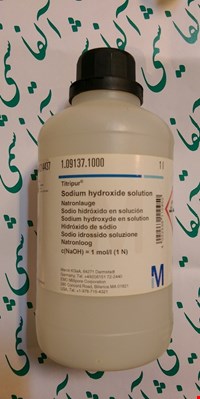 سدیم هیدروکساید مایع مرک آلمان با کد 109137, Sodium hydroxide solution c(NaOH) = 1 mol/l (1 N) Titripur® Reag. Ph Eur,Reag. USP