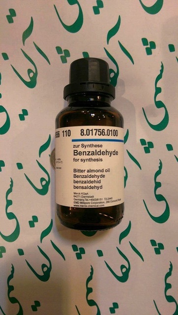 بنزالدهید مرک آلمان 801756, Benzaldehyde for synthesis. CAS No. 100-52-7, EC Number 202-860-4    