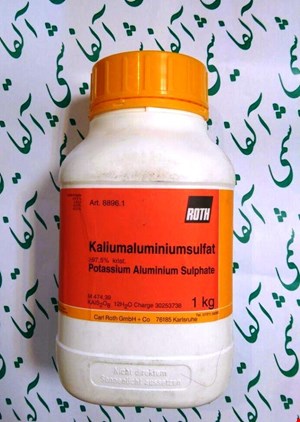 پتاسیم آلومینیوم سولفات Roth کد: 8896.1,Potassium aluminium sulphate dodecahydrate,Potassium Alum