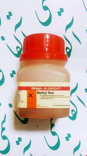 متیل رد سیگما با کد 250198, Methyl Red ACS reagent, crystalline Synonym: 2-(4-Dimethylaminophenylazo)benzoic acid,  4-Dimethylaminoazobenzene-2′-carboxylic acid, Acid Red 2